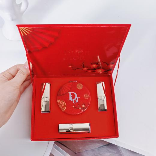 38女神节【Dior迪奥新春至尊口红三件套】「红」运美神降临 从内到外都是红红火火的!!温柔知性，柔雾不拔干 A水润保湿，柔顺丝滑 A红金配色，充满国风气息~ 商品图5