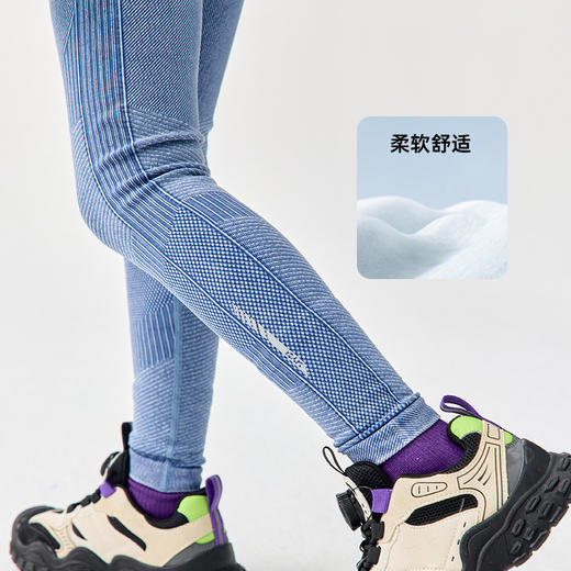 UTO儿童运动仿牛仔打底裤 商品图3