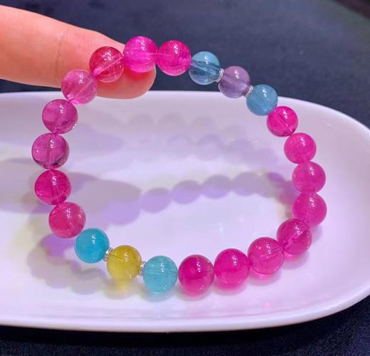 8mm-9mm单圈卢比来纯色碧玺手串 商品图4