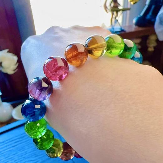 10mm单圈彩虹碧玺手串 商品图3