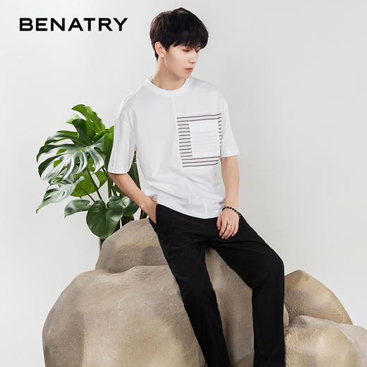 贝纳川圆领短袖T恤ECP214015 商品图2