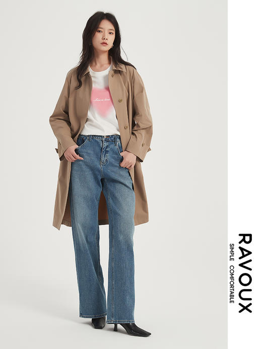 271249901翻领H型风衣 商品图4