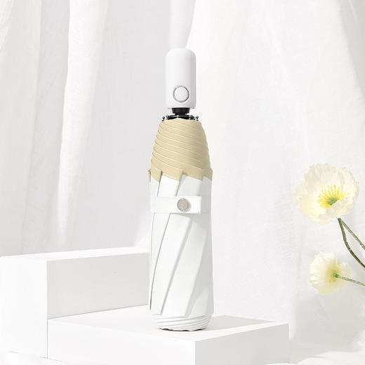 【全自动彩胶雨伞】冰淇凌配色 内外双色 晴雨两用 遮阳便携 防紫外线女折叠伞  商品图12