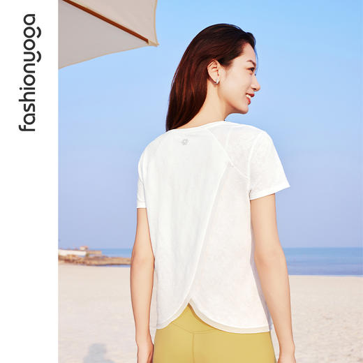 F15323 后开叉短袖 商品图3