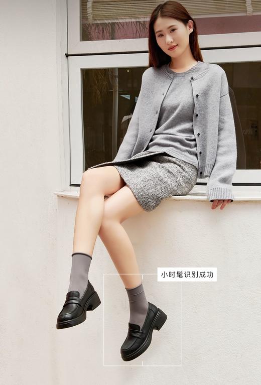 PT'SON百田森 牛皮乐福鞋女新款真皮深口单鞋秋冬软皮软底乐福鞋 商品图1