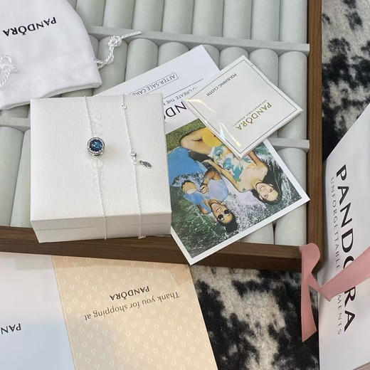 亚马逊订单潘多拉海洋之星925银项链，闪到你心动！** 链长48cm，可调节设计，** 满足不同佩戴需求，完美修饰颈部线条。 商品图3