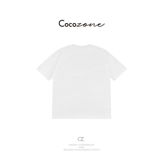 COCO ZONE 100棉美式字母图案印花圆领短袖T恤CD1A0033 商品图1