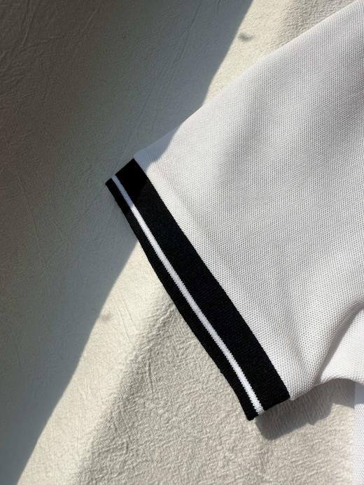 贝壳三 珠地棉撞色翻领卡通头像刺绣休闲纽扣短袖POLO衫C022608 商品图14