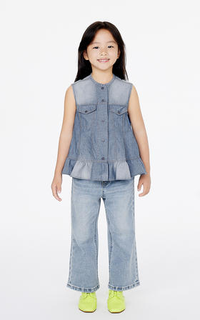 jnby   25年春款  牛仔七分裤  1P3E10220