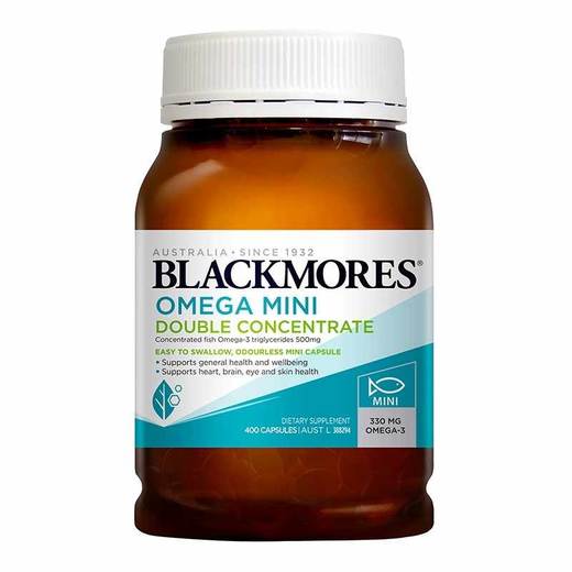 【保税仓】Blackmores澳佳宝柠檬味高浓度迷你鱼油胶囊 400粒/瓶 商品图0