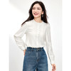 【99元福袋不支持退换】熙世界法式花边立领白衬衫女2025春秋新款浪漫优雅轻熟风长袖上衣 商品缩略图3