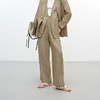 舒库2025春季新款女装天然100%亚麻直筒裤高品质松弛感休闲裤 商品缩略图1