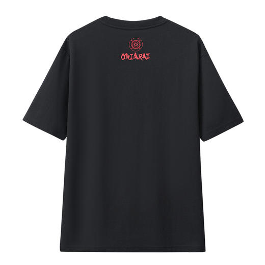 ONIARAI/鬼洗25春夏新品经典日系感温变色刺绣宽松短T男 B840275 商品图4