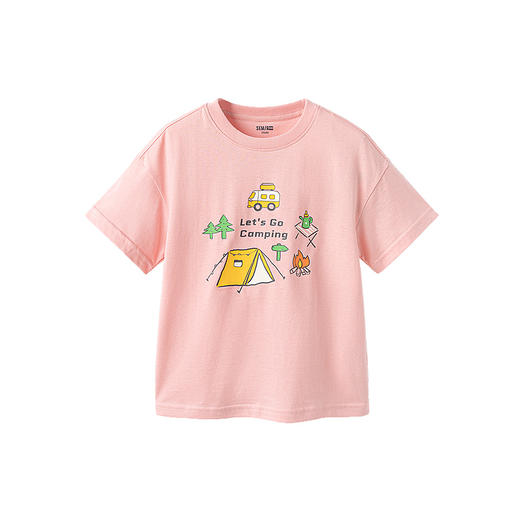 森马儿童短袖T恤新款中性风时尚印花上衣夏季男童女童休闲装 商品图4