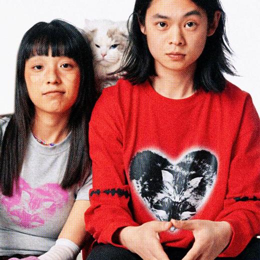 CryingCenter 爱心猫猫长袖tee 哭喊中心 商品图2