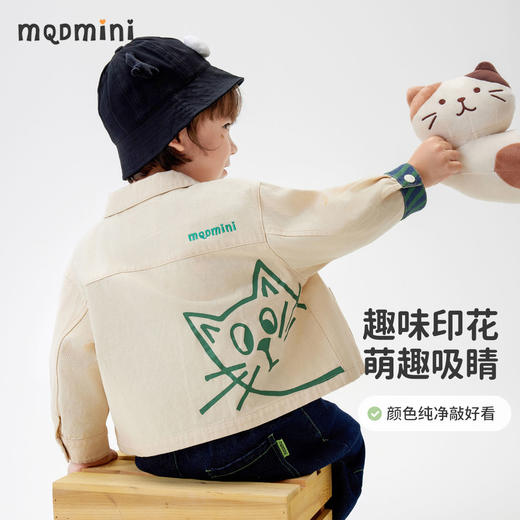 【软牛仔】【110-140】【MQDmini】男童春秋卡通纯棉牛仔衬衫 商品图2