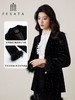 3楼FEXATA服饰(新百购) 时髦烫钻丝绒西装外套 商品缩略图0