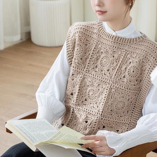 苏苏姐家冷萃钩针马甲手工DIY羊毛线钩针毛线团上衣自制材料包 商品图3