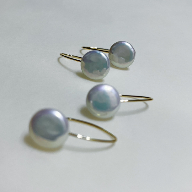 RETRO系列 14K镶淡水珍珠 耳坠