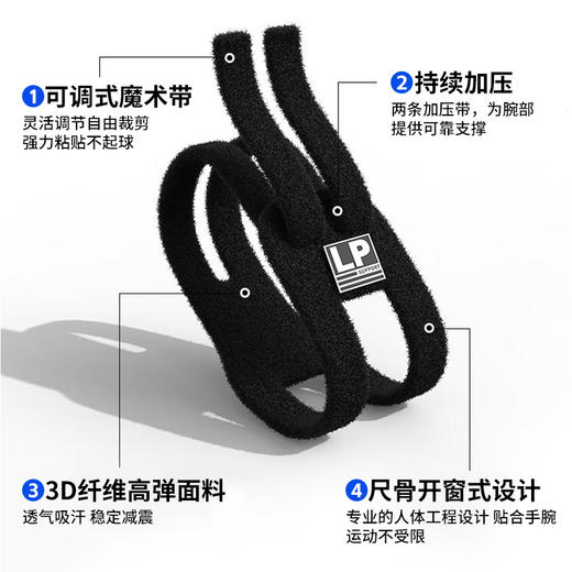 LP tfcc损伤护腕 扭伤手腕腱鞘男女健身羽毛球护关节套 商品图3