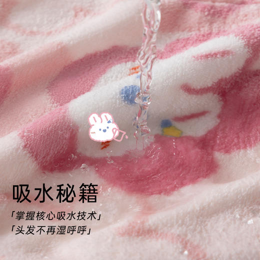 洁丽雅加厚干发帽印花吸水家用长发女士干发巾擦洗头毛巾浴帽冬季 商品图2