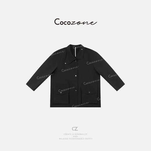 COCO ZONE 2025春季纯色百搭翻领长袖外套CD2A0257 商品图0