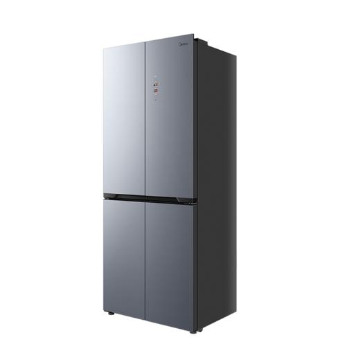 美的冰箱BCD-431WUSGPZM迷境灰60cm机身，平齐橱柜不凸出；PT离子净化循环，去味留鲜；三档电子变温空间，满足不同需求； 商品图3