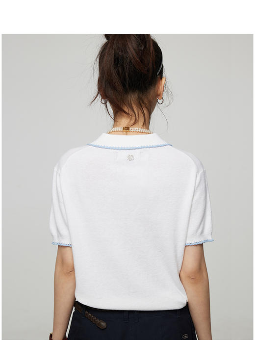 Teenie Weenie小熊字母毛衣女夏季女毛衫TTKW252302W 商品图4