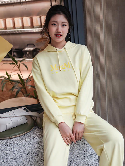 单品包邮 现货 THS-限时 max家 春梦大觉薄绿粉紫 M+leisur风帽卫衣/直筒长裤/慢跑裤 BI472 BJ3106 BJ3107 商品图5