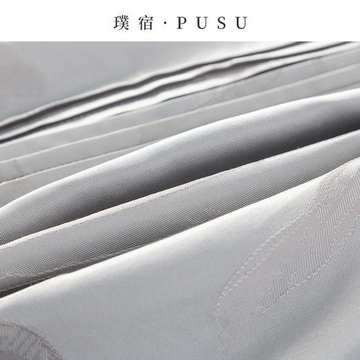 璞宿PUSU 暗香 桑蚕丝提花慵懒文艺长袖衬衫 55196 商品图4