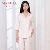 【商场同款】熳洁儿 开衫七分袖长裤套装舒爽棉女士家居服写意印花25203235 商品缩略图0