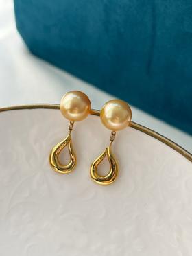 10mm-11mm金珠耳坠