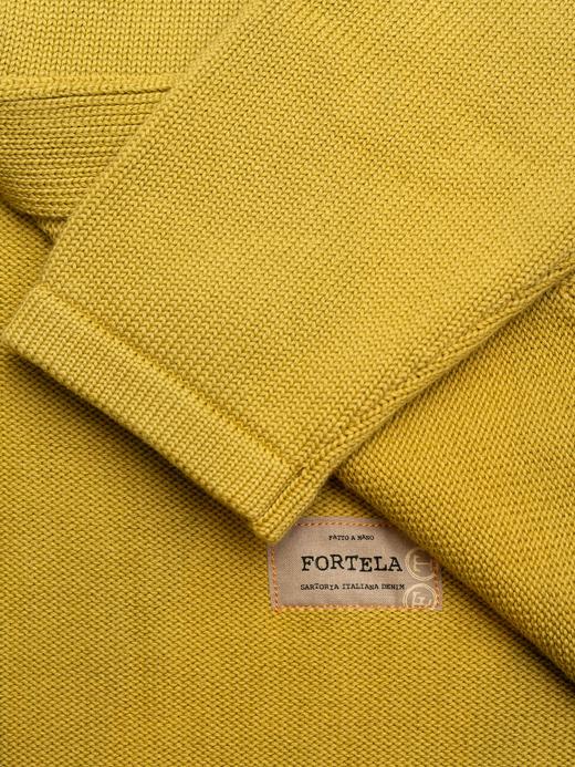 Fortela 黄绿色针织开衫夹克 商品图12