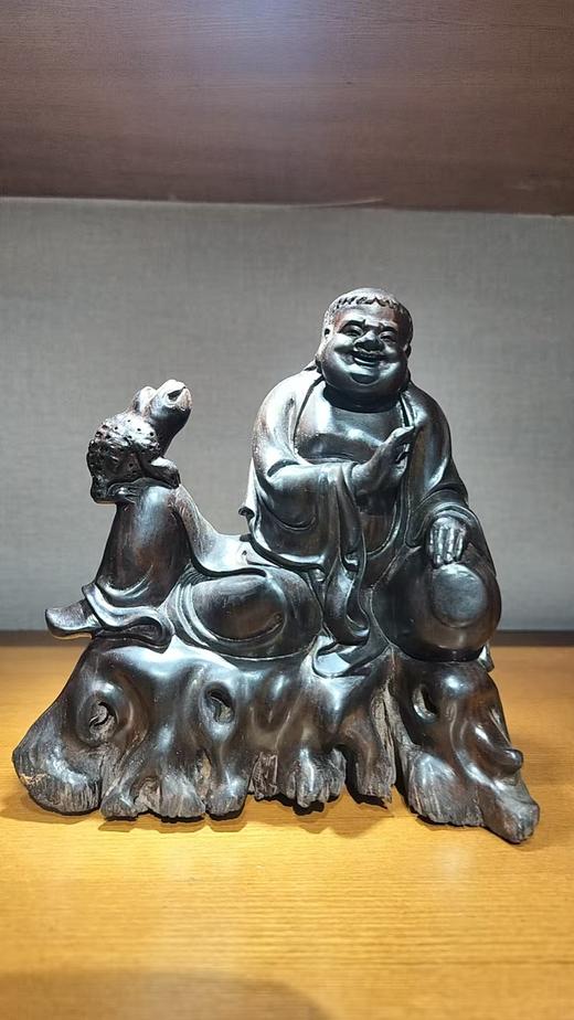 刘海戏金蟾摆件/老料酸枝14*17cm 商品图0