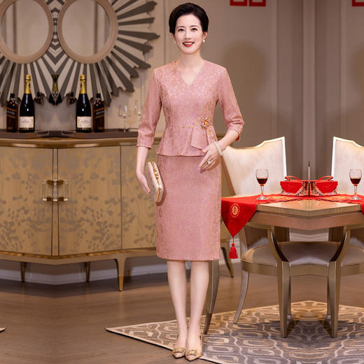 GY 4506蕾丝高贵婚宴装改良旗袍礼服平时可穿 商品图1