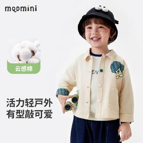 【软牛仔】【110-140】【MQDmini】男童春秋卡通纯棉牛仔衬衫