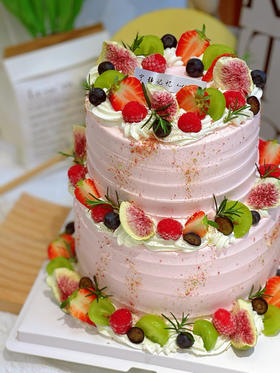 双层水果奶油蛋糕 下单前请仔细阅读商品详情