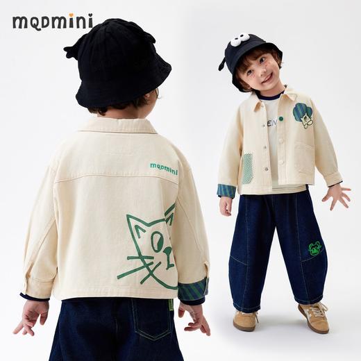【软牛仔】【110-140】【MQDmini】男童春秋卡通纯棉牛仔衬衫 商品图4