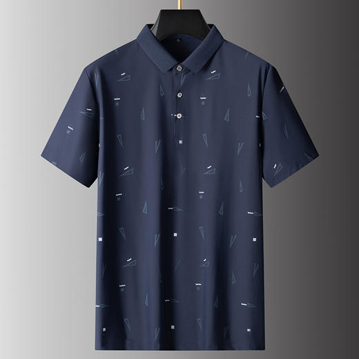 【冰丝弹力】【DPS】大依优型大码短袖POLO衫运动翻领体恤男士半袖大码打底衫肥佬休闲冰丝 商品图3