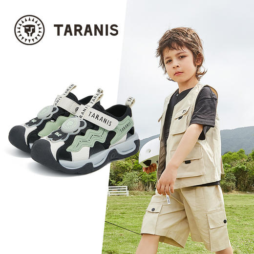 泰兰尼斯儿童凉鞋男童沙滩凉鞋夏季新款男童凉鞋透气缕空户外凉鞋  T07X5B6202 商品图1