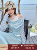 张心子【天菜美女】春夏防晒纯欲风拼接挂脖小衫上衣 U2502031 商品缩略图0