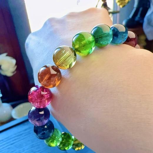 10mm单圈彩虹碧玺手串 商品图4