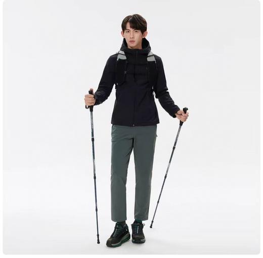 春款KL男士复合连帽拉绒软壳外套 商品图1