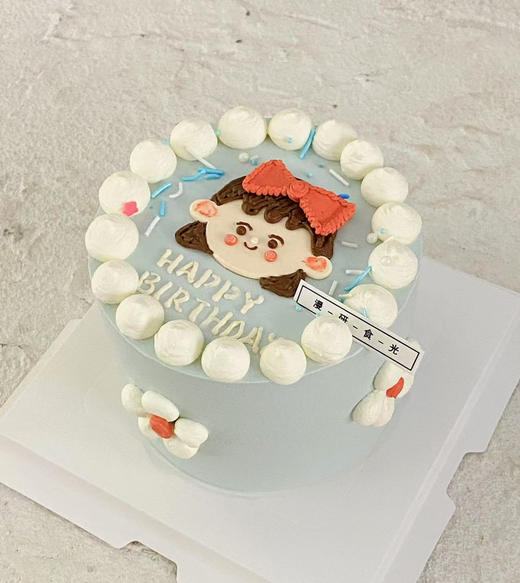【生日蛋糕】手绘小女孩 商品图0