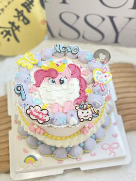 手绘小马宝莉奶油蛋糕 下单前请仔细阅读商品详情