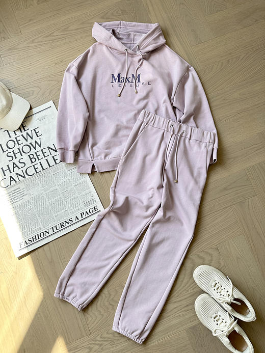 单品包邮 现货 THS-限时 max家 春梦大觉薄绿粉紫 M+leisur风帽卫衣/直筒长裤/慢跑裤 BI472 BJ3106 BJ3107 商品图8