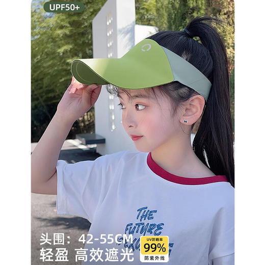 【无痕防晒帽】儿童运动空顶帽 女童夏季紫外线户外遮阳帽 轻盈太阳帽男 商品图2