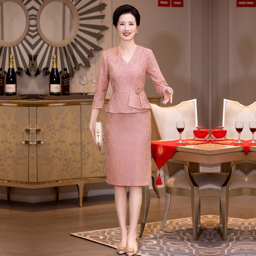 GY 4506蕾丝高贵婚宴装改良旗袍礼服平时可穿 商品图3