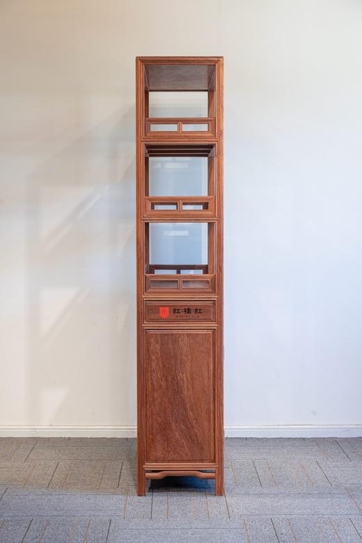 红桥红  家具严选  缅甸花梨（大果紫檀）【196 抽屉柜门 线条素工 书架】 商品图8