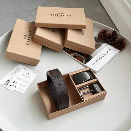 Coach蔻驰精品皮带礼盒双扣头皮带尺寸：120*3.8cm可裁剪（EJ） 商品图3